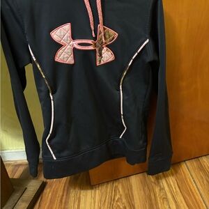 Under Armour Black Hoodie with Pink Accents
